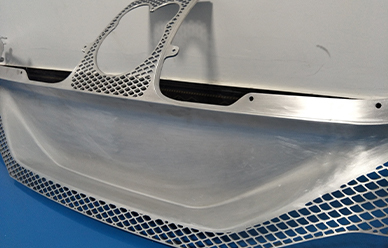 Parachoques de aluminio fresado CNC de alta precisión 6