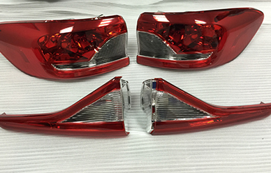 luces traseras realizadas mediante herramientas rápidas 